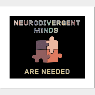 Neurodivergent Minds are Needed (two) Posters and Art